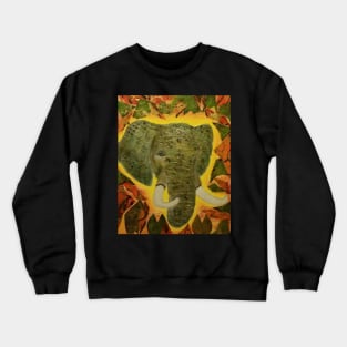 Safari elephant by Charlotte VanRoss Crewneck Sweatshirt